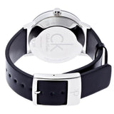  Shop Authentic Calvin Klein Minimal Black Dial Black Leather Strap Watch for Women - K7622107 - Luxxuri