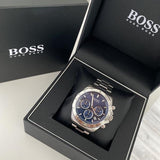  Shop Authentic Hugo Boss Hero Sport Blue Dial Silver Steel Strap Watch for Men - 1513755 - Luxxuri