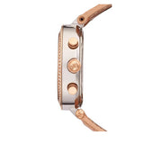  Shop Authentic Michael Kors Parker Chronograph White Dial Tan Leather Strap Watch for Women - MK5633 - Luxxuri