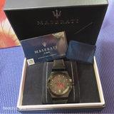  Shop Authentic Maserati Potenza 3H STR Black Dial 42mm Leather Strap Watch For Men - R8851108010 - Luxxuri