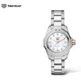  Shop Authentic Tag Heuer Aquaracer Professional 200 Quartz Diamonds Mother of Pearl Dial Silver Steel Strap Watch for Women - WBP1451.BA0622 - Luxxuri