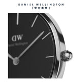  Shop Authentic Daniel Wellington Classic Petite Bondi Black Dial White Leather Strap Watch For Women - DW00100284 - Luxxuri