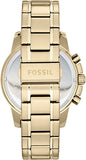  Shop Authentic Fossil Dean Chronograph Champagne Dial Gold Steel Strap Watch for Men - FS4867 - Luxxuri