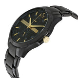 Shop Authentic Armani Exchange Hampton Chronograph Black Dial Black Steel Strap Watch For Men - AX2121 - Luxxuri