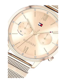 Shop Authentic Tommy Hilfiger Blake Quartz Gold Dial Gold Mesh Bracelet Watch for Women - 1782303 - Luxxuri