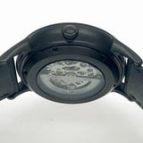  Shop Authentic Emporio Armani Meccanico Automatic Black Dial Black Leather Strap Watch For Men - AR60042 - Luxxuri