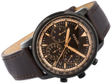  Shop Authentic Fossil Goodwin Chronograph Brown Dial Brown Leather Strap Watch for Men - FS5529 - Luxxuri