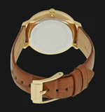  Shop Authentic Michael Kors Jaryn Quartz Gold Dial Brown Leather Strap Watch For Women - MK2496 - Luxxuri