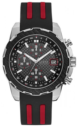  Shop Authentic Guess Octane Chronograph Black Dial Two Tone Silicone Strap Watch For Men - W1047G1 - Luxxuri
