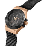  Shop Authentic Maserati Potenza Black Mesh Bracelet Black Dial Watch For Men - R8853108010 - Luxxuri