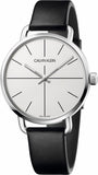  Shop Authentic Calvin Klein Even Silver Dial Black Leather Strap Watch for Men - K7B211CY - Luxxuri