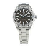  Shop Authentic Tag Heuer Aquaracer Calibre 5 Automatic Sunray Brown Dial Silver Steel Strap Watch for Men - WAY2018.BA0927 - Luxxuri