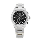  Shop Authentic Tag Heuer Aquaracer Chronograph Black Dial Silver Steel Strap Watch for Men - CAY1110.BA0927 - Luxxuri