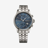  Shop Authentic Hugo Boss Jet Blue Dial Silver Steel Strap Watch for Men - 1513384 - Luxxuri
