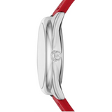  Shop Authentic Michael Kors Janelle Three Hand Red Dial Red Rubber Strap Watch For Women - MK7144 - Luxxuri