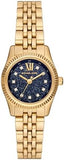  Shop Authentic Michael Kors Lexington Three-Hand Blue Dial Gold Steel Strap Watch for Women - MK4802 - Luxxuri