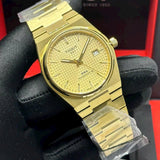  Shop Authentic Tissot PRX Powermatic 80 Gold Dial Gold Steel Strap Watch for Men - T137.407.33.021.00 - Luxxuri