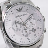  Shop Authentic Emporio Armani Sportivo Chronograph Silver Dial Silver Steel Strap Watch For Men - AR5963 - Luxxuri