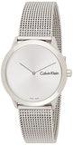  Shop Authentic Calvin Klein Minimal SIlver Dial Silver Mesh Bracelet Watch for Women - K3M221Y6 - Luxxuri