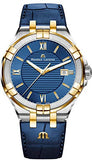  Shop Authentic Maurice Lacroix Aikon Blue Dial Blue Leather Strap Watch for Men - AI1008-PVY11-432-1 - Luxxuri