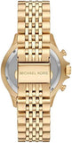  Shop Authentic Michael Kors Bayville Chronograph Black Dial Gold Steel Strap Watch For Men - MK8726 - Luxxuri