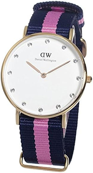  Shop Authentic Daniel Wellington Classy Winchester White Dial Two Tone NATO Strap Watch For Women - DW00100077 - Luxxuri