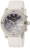  Shop Authentic Guess Confetti Crystal Black Dial White Silicone Strap Watch For Women - W1098L1 - Luxxuri