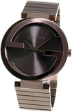  Shop Authentic Gucci Interlocking XL Brown Dial Brown Steel Strap Watch For Men - YA133211 - Luxxuri