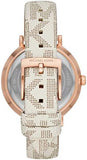 Shop Authentic Michael Kors Jayne Three Hand Rose Gold Dial White Leather Strap Watch For Women - MK7128 - Luxxuri