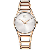  Shop Authentic Calvin Klein Stately White Dial Gold Steel Strap Watch for Women - K3G2362W - Luxxuri