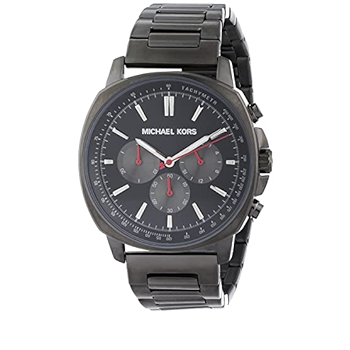  Shop Authentic Michael Kors Sullivan Chronograph Black Dial Grey Steel Strap Watch For Men - MK8970 - Luxxuri