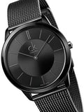  Shop Authentic Calvin Klein Minimal Black Dial Black Mesh Bracelet Watch for Men - K3M224B1 - Luxxuri
