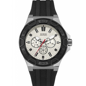  Shop Authentic Guess Force Analog Quartz White Dial Black Rubber Strap Watch For Men - W0674G3 - Luxxuri