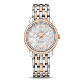  Shop Authentic Omega De Ville Prestige Quartz Diamonds Silver Dial Two Tone Steel Strap Watch for Women - 424.25.27.60.52.001 - Luxxuri
