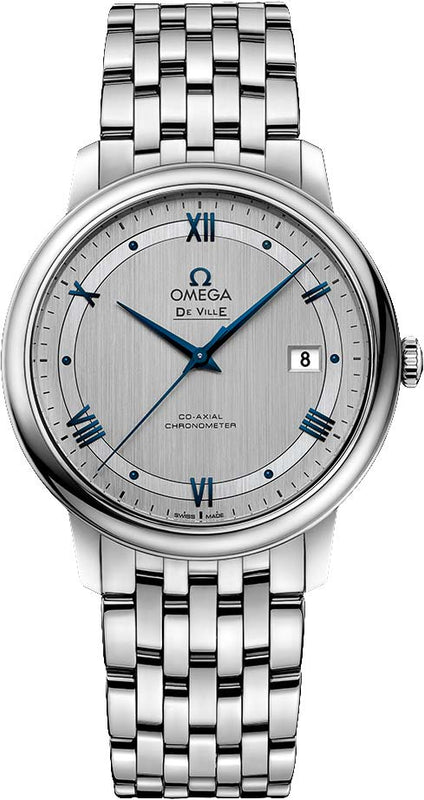  Shop Authentic Omega De Ville Prestige Co-Axial Rhodium Silver Dial Silver Steel Strap Watch for Men - 424.10.40.20.02.001 - Luxxuri