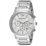  Shop Authentic Emporio Armani Sportivo Chronograph Silver Dial Silver Steel Strap Watch For Men - AR5963 - Luxxuri
