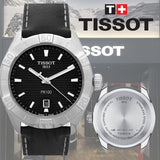  Shop Authentic Tissot PR 100 Sport Quartz Black Dial Black Leather Strap Watch For Men - T101.610.16.051.00 - Luxxuri