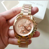  Shop Authentic Michael Kors Bradshaw Gold Dial Two Tone Steel Strap Watch for Women - MK6359 - Luxxuri