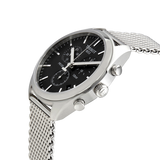  Shop Authentic Tissot PR 100 Chronograph Black Dial Silver Mesh Bracelet Watch For Men - T101.417.11.051.01 - Luxxuri