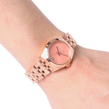  Shop Authentic Marc Jacobs Peeker Pink Dial Rose Gold Stainless Steel Strap Watch for Women - MBM3377 - Luxxuri