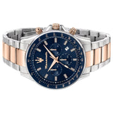  Shop Authentic Maserati SFIDA Chronograph Blue Dial Two Tone Steel Strap Watch For Men - R8873640012 - Luxxuri