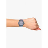  Shop Authentic Guess Limelight Blue Dial Pink Rubber Strap Watch For Women - W0775L5 - Luxxuri