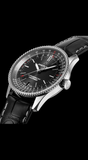  Shop Authentic Breitling Navitimer Automatic 38mm Black Dial Black Leather Strap Mens Watch - A17325241B1P1 - Luxxuri