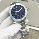  Shop Authentic Fossil Bannon Multifunction Blue Dial Silver Steel Strap Watch for Men - BQ2503 - Luxxuri