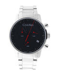  Shop Authentic Calvin Klein City Chronograph Black Dial Silver Steel Strap Watch for Men - K2G27141 - Luxxuri