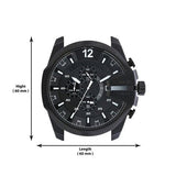  Shop Authentic Diesel Mega Chief Chronograph Black Steel Strap Watch For Men - DZ4283 - Luxxuri
