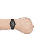  Shop Authentic Emporio Armani Meccanico Automatic Skeleton Dial Black Leather Strap Watch For Men - AR60008 - Luxxuri