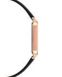  Shop Authentic Daniel Wellington Quadro White Dial Black Leather Strap Watch For Women - DW00100450 - Luxxuri