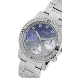  Shop Authentic Guess Confetti Diamonds Blue Dial Silver Steel Strap Watch for Women - W0774L6 - Luxxuri
