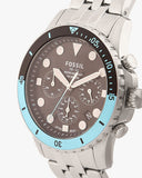  Shop Authentic Fossil FB-01 Chronograph Black Dial Silver Steel Strap Watch for Men - FS5827 - Luxxuri